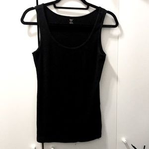 3 for $15 item | GAP Basic Ribbed Black Tank